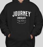 Load image into Gallery viewer, Black Journey Chocolate Logo Hoodie
